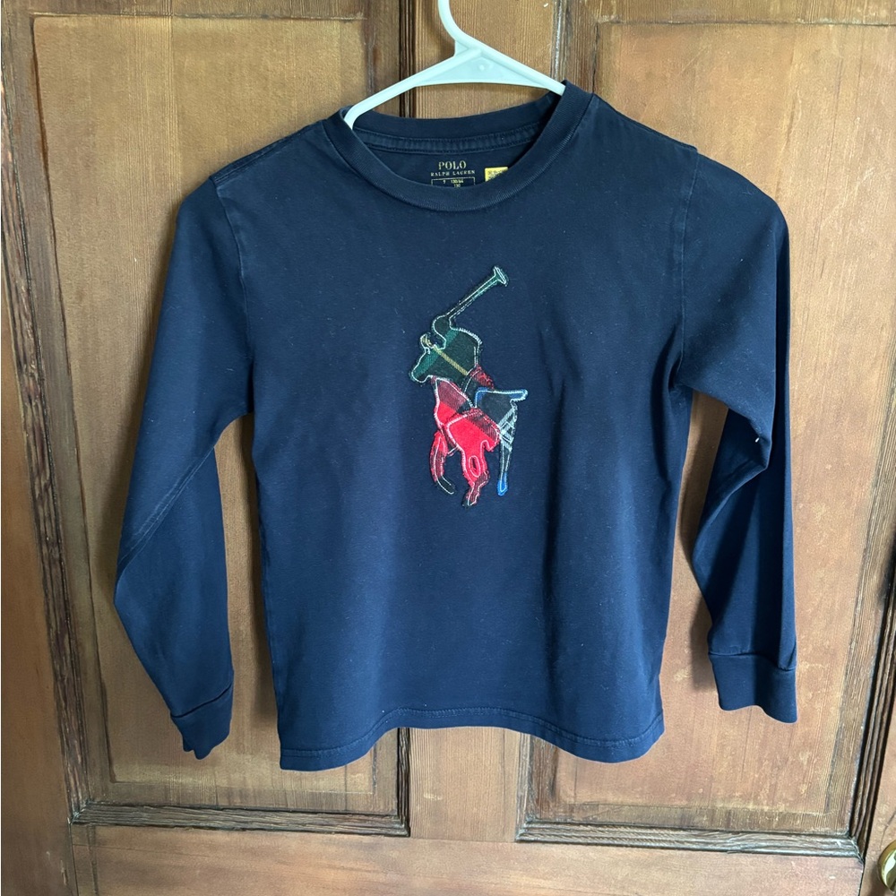 Polo by Ralph Lauren Kids Navy Long Sleeve Tee